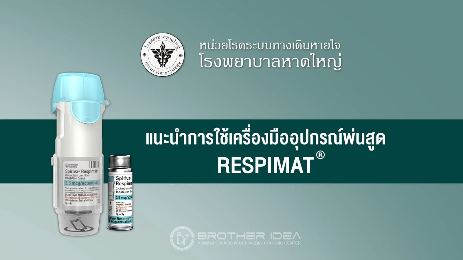 3D Animation VDO : Instructions for use of the Respimat Inhaler